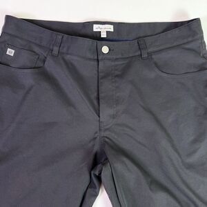 Peter Millar EB66 Performance Five-Pocker Pants Men's 38x34 Black Twill Golf